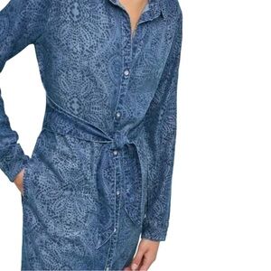 Anthropologie Cloth & Stone Chambray Dress